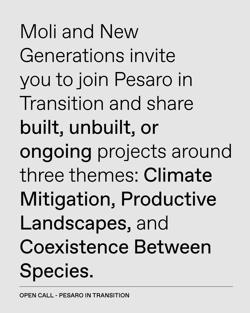 Open Call Pesaro in Transition2